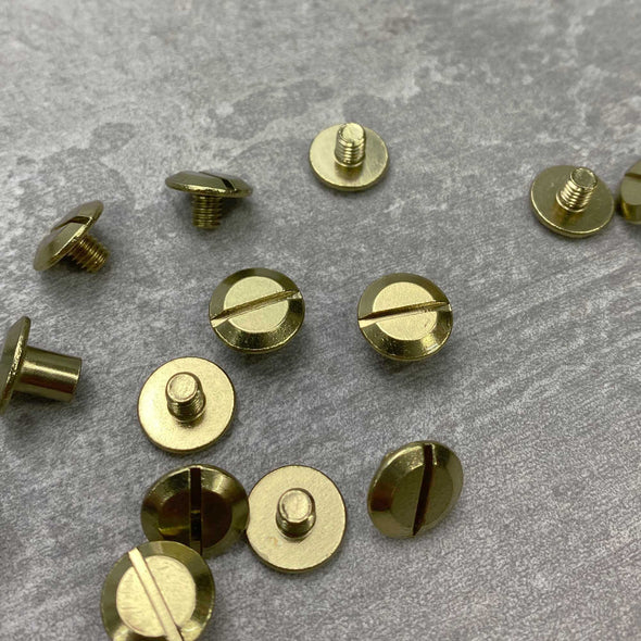 Chicago Screws - Bevel Cap - Solid Brass