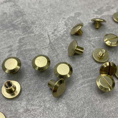 Chicago Screws - Bevel Cap - Solid Brass