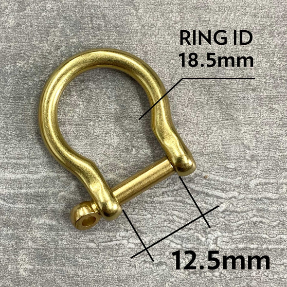 Shackle - Solid Brass - Screw Type